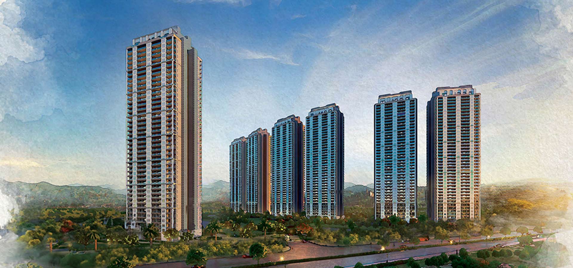 DLF Privana towers, official render